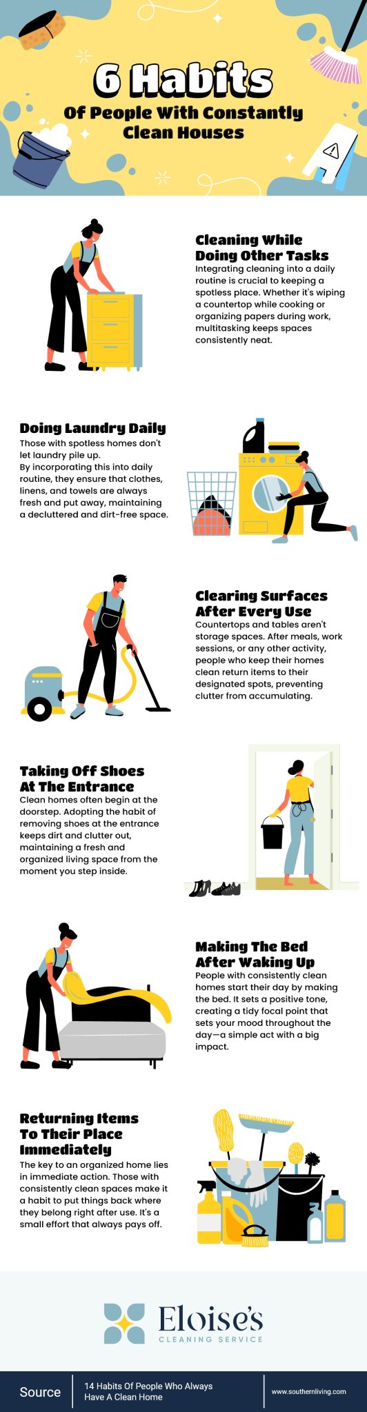 6 Habits Of People With Constantly Clean Houses Eloise's Cleaning